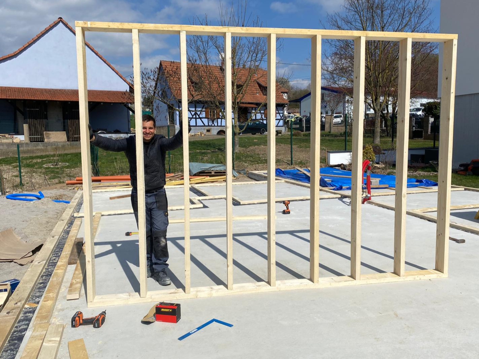 Chantier de notre maison en autoconstruction