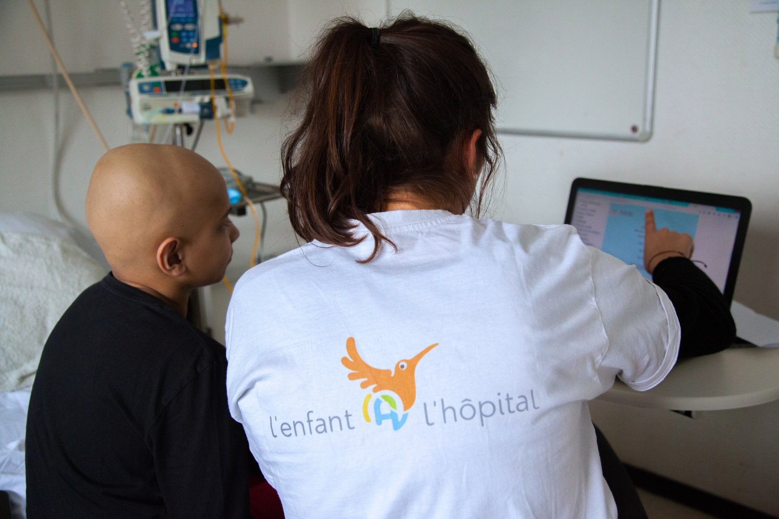 Échange en visio avec des jeunes suivis par L'Enfant@l'Hôpital